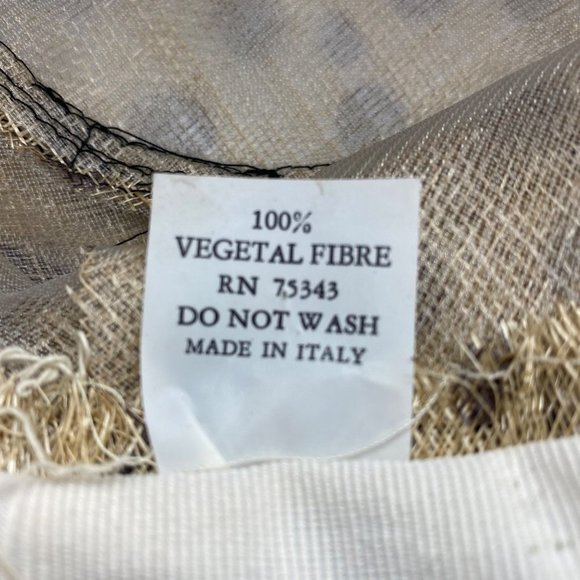 RARE Soprattutto Cappelli Women Animal Print Italian Feather Floppy Oversized Ha - Picture 6 of 7